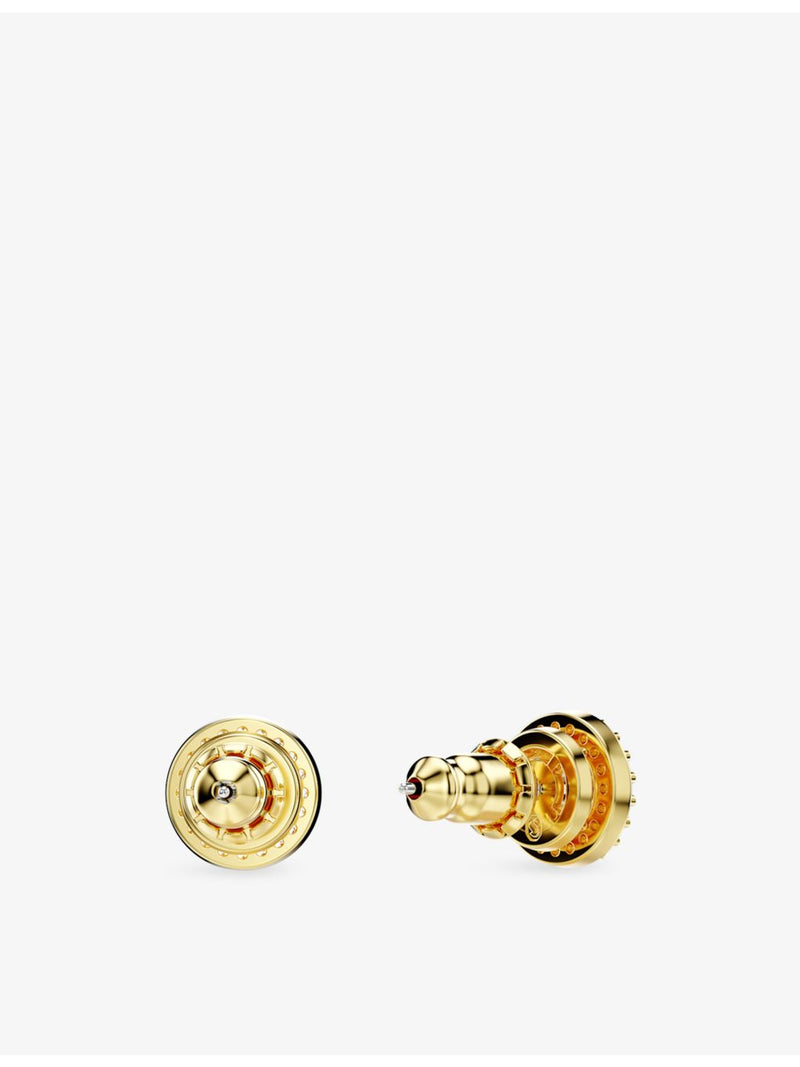 Swarovski gold-plated crystal stud earrings 0.9cm, UK version