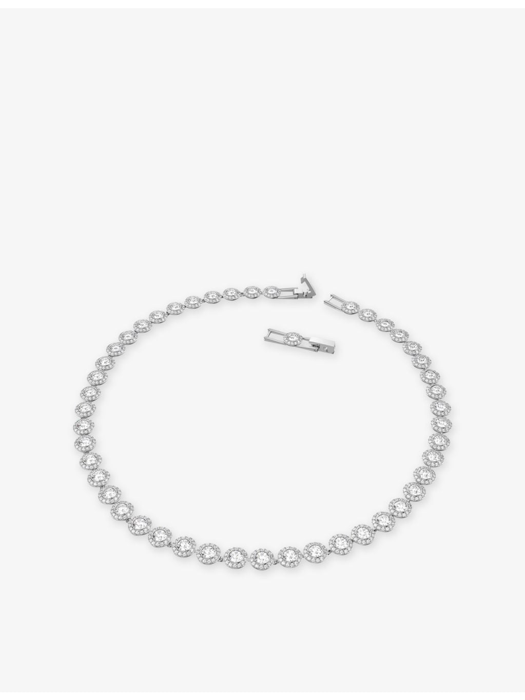 Swarovski Una rhodium-plated crystal jewellery set (British brand)