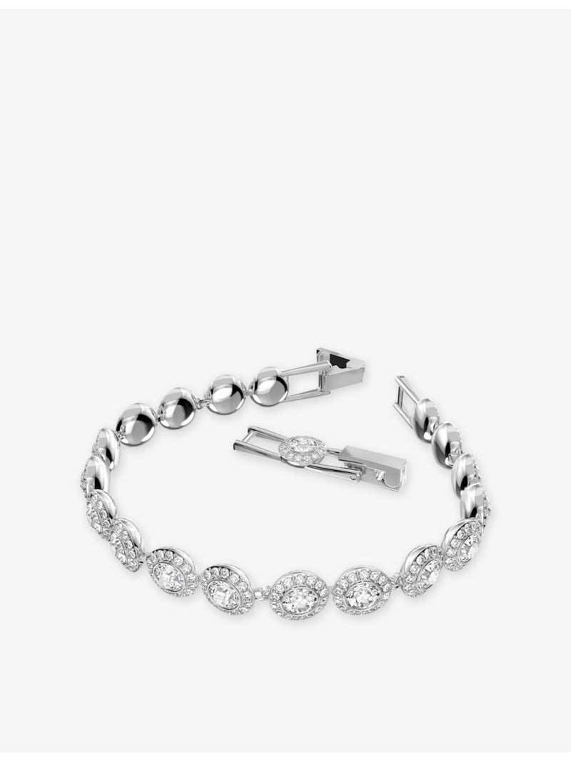 Swarovski Una rhodium-plated crystal jewellery set (British brand)