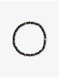 Thomas Sabo beaded bracelet obsidian tiger-eye 19cm, imported from the UK