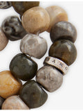 Thomas Sabo labradorite and crocodile jasper sterling silver bracelet, UK version