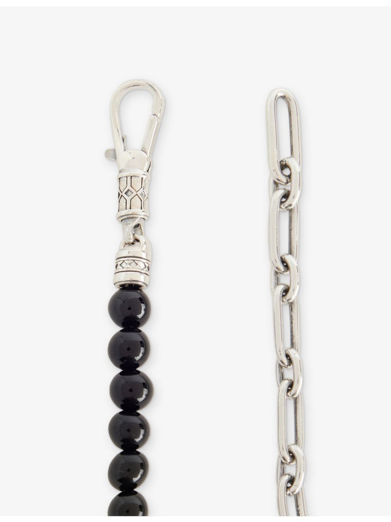 Thomas Sabo sterling silver onyx bracelet 21.5cm, imported from the UK
