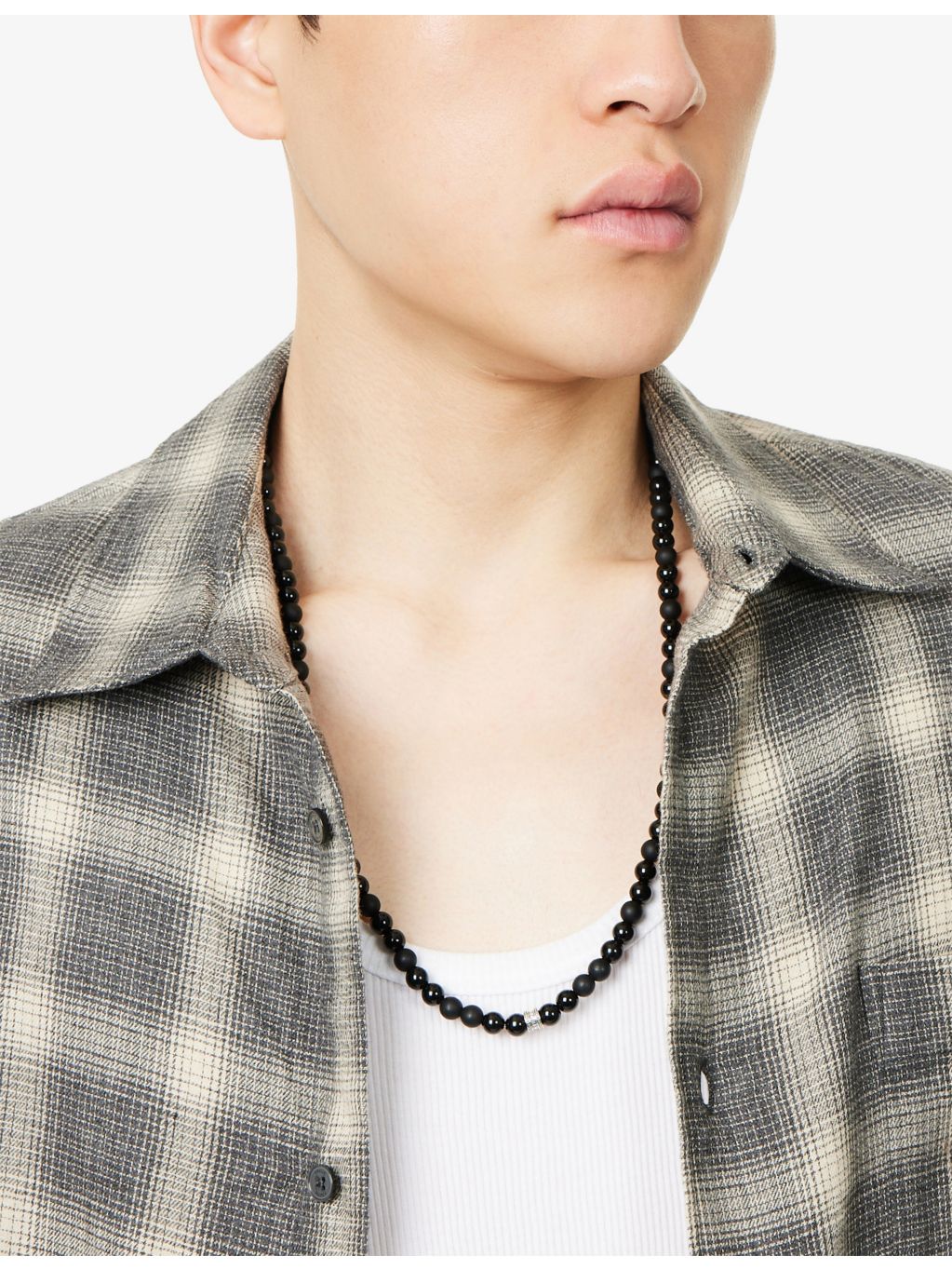 Thomas Sabo beaded onyx necklace 70cm (British brand)