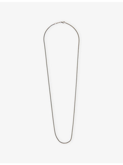 selfridges Thomas Sabo Venezia Chain Blackened Sterling-Silver Necklace 61cm- Buy online at McGrocer