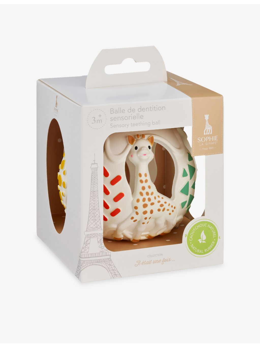 Sophie the Giraffe rubber teething ball 22cm, imported from the UK