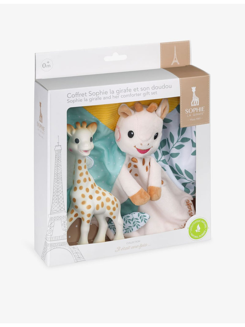 Sophie the Giraffe toy and comforter gift set (British brand)