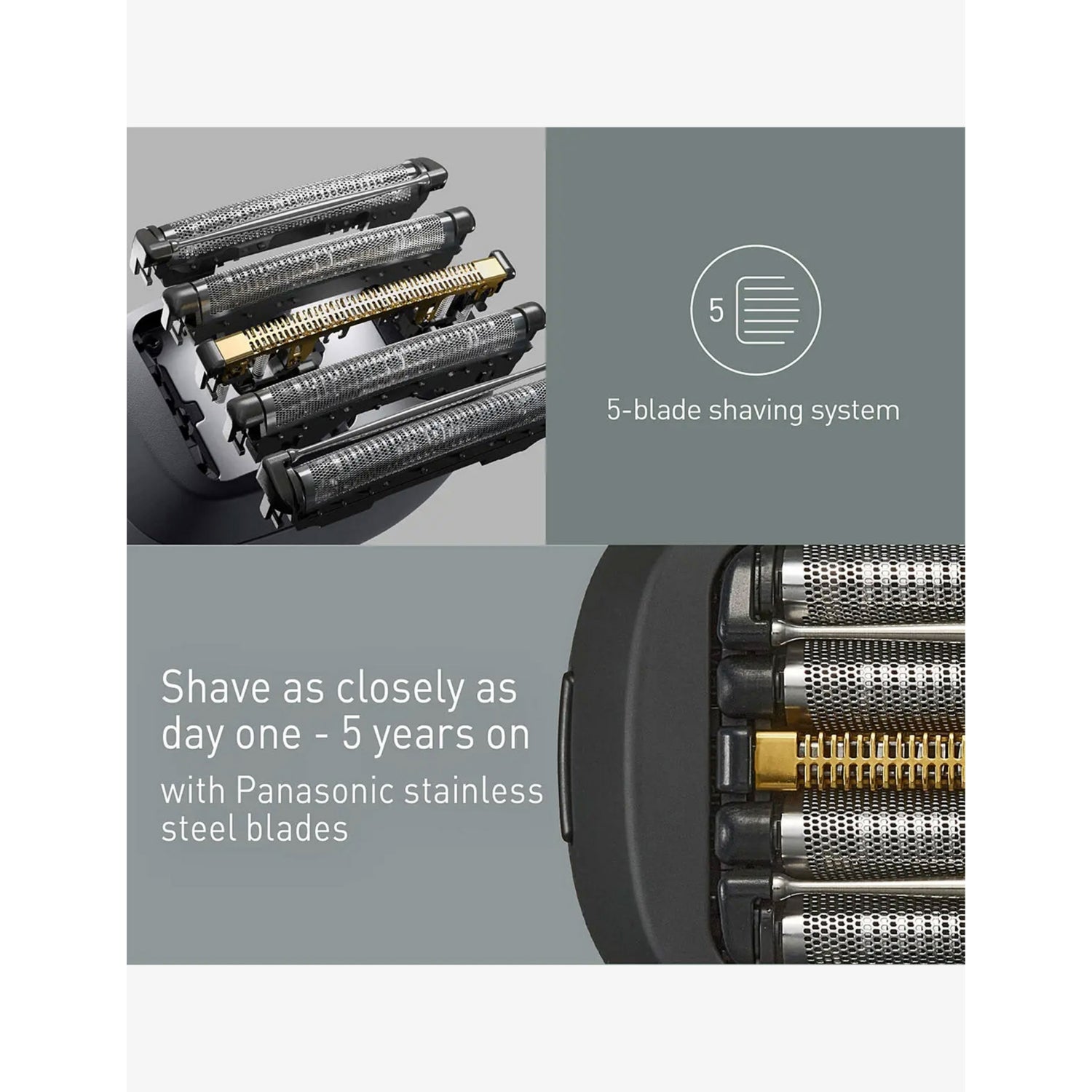 Panasonic Series 900s 5-blade shaver compact palm-sized (British brand)