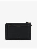 Anya Hindmarch woven pouch Journey Essentials with leather trims - British product