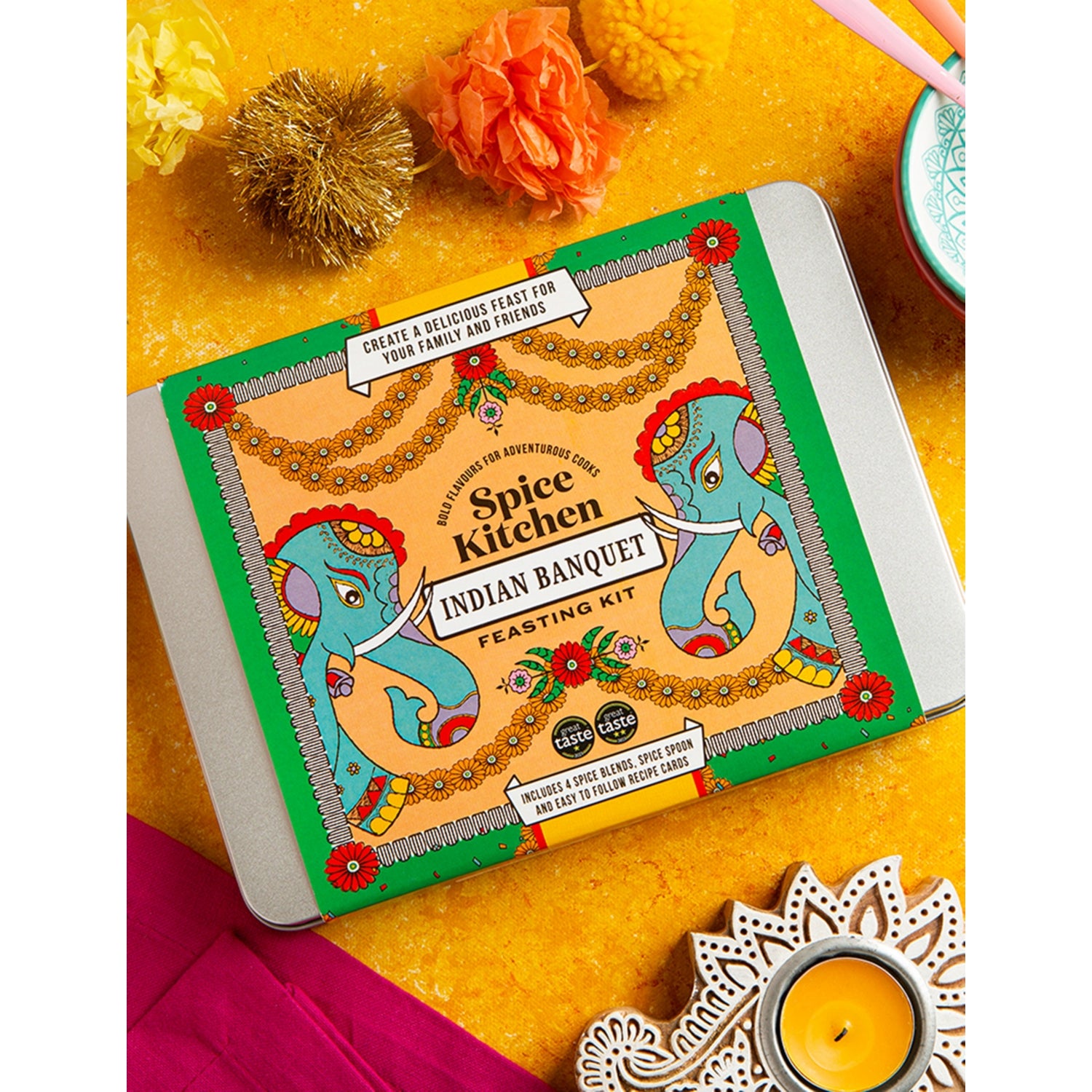 Spice Kitchen Indian Banquet Feasting Kit 120g, imported from the UK