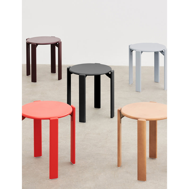 HAY Rey Solid-Wool stool 46cm height - British product