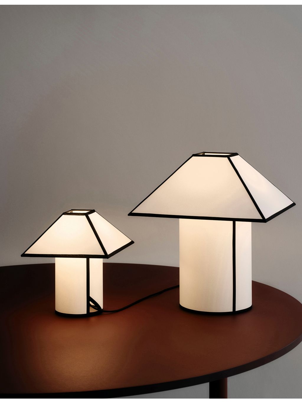 HAY Ava Pyramid table lamp in ECOPET, 29cm width - British product