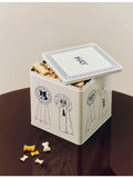 Dog food storage tin rectangular 100% tin (British brand)
