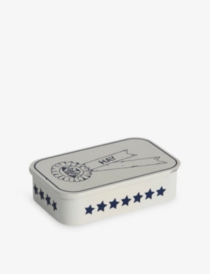 Decorative dog treat tin with all-over prints - British product
