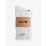 SKIMS cotton-blend socks pack of three crew length, UK version