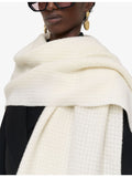 Joseph Flora waffle wool scarf 205cm - British product