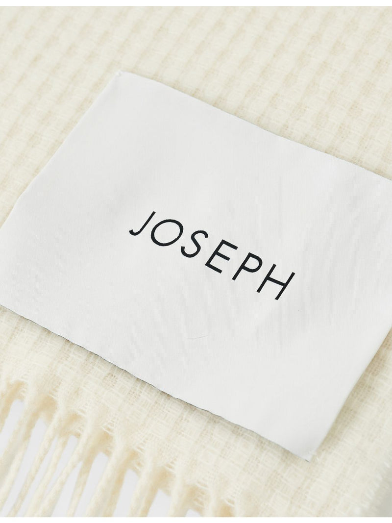 Joseph Flora waffle wool scarf 205cm - British product