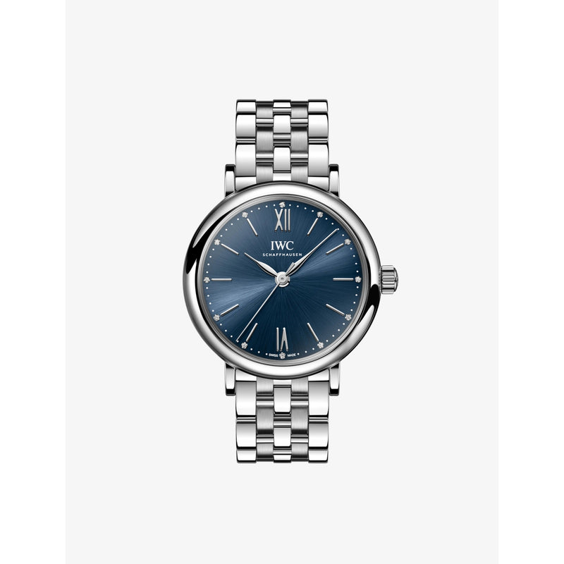 IWC Portofino 34mm stainless steel automatic watch, UK version