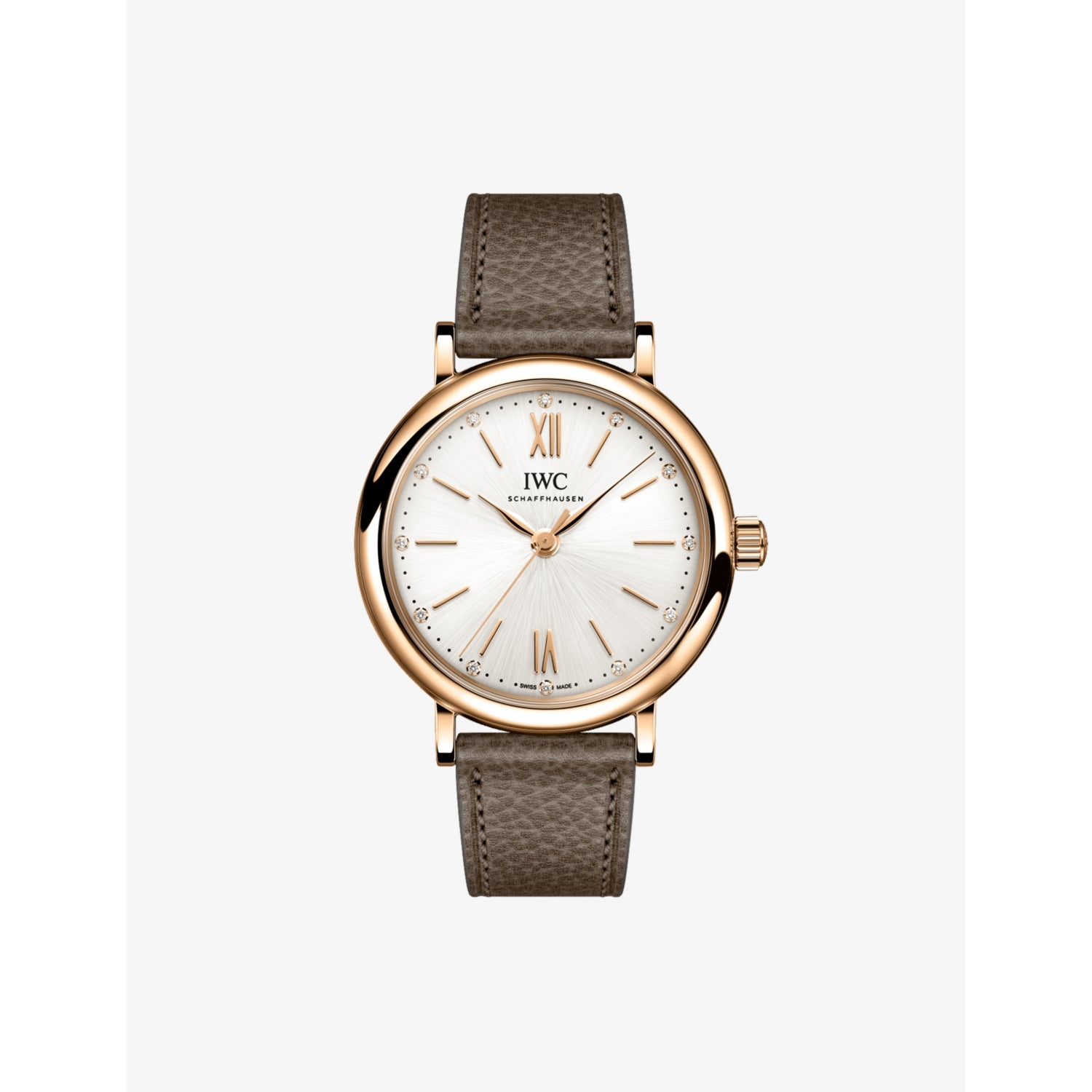 IWC Portofino 34mm silver-plated gold automatic watch (British brand)