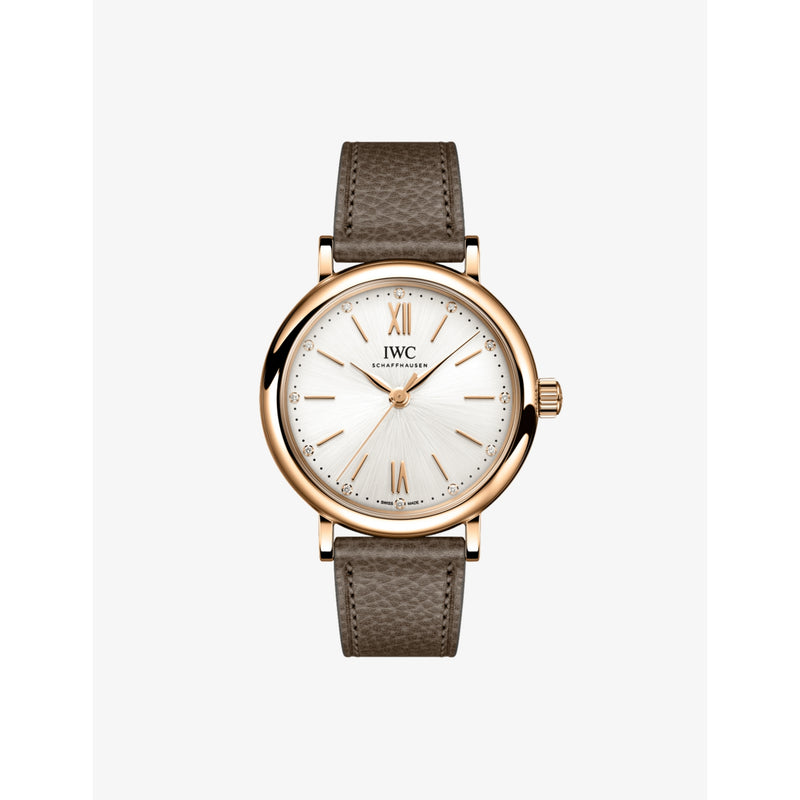 IWC Portofino 34mm silver-plated gold automatic watch (British brand)