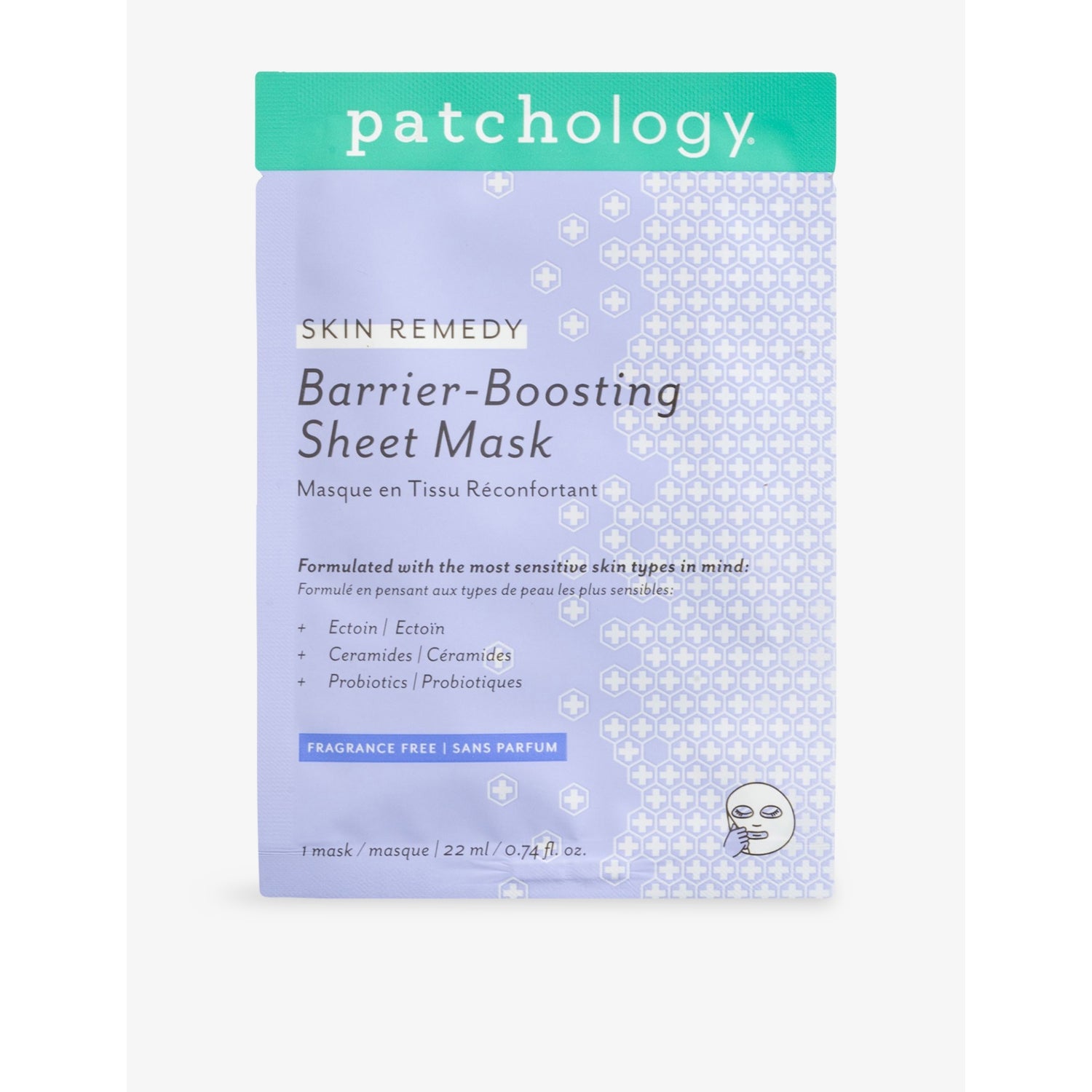 Patchology Skin Remedy barrier-boosting sheet mask 22ml, UK version