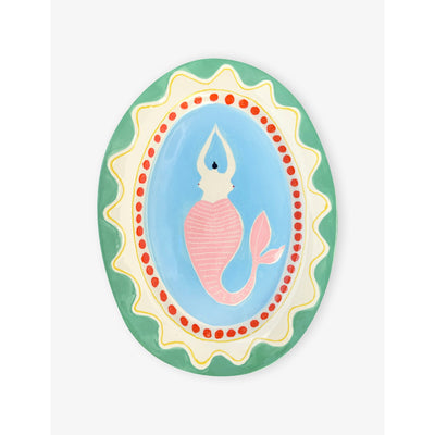 selfridges Mermaid Large Oval Stoneware Platter- Buy online at McGrocer