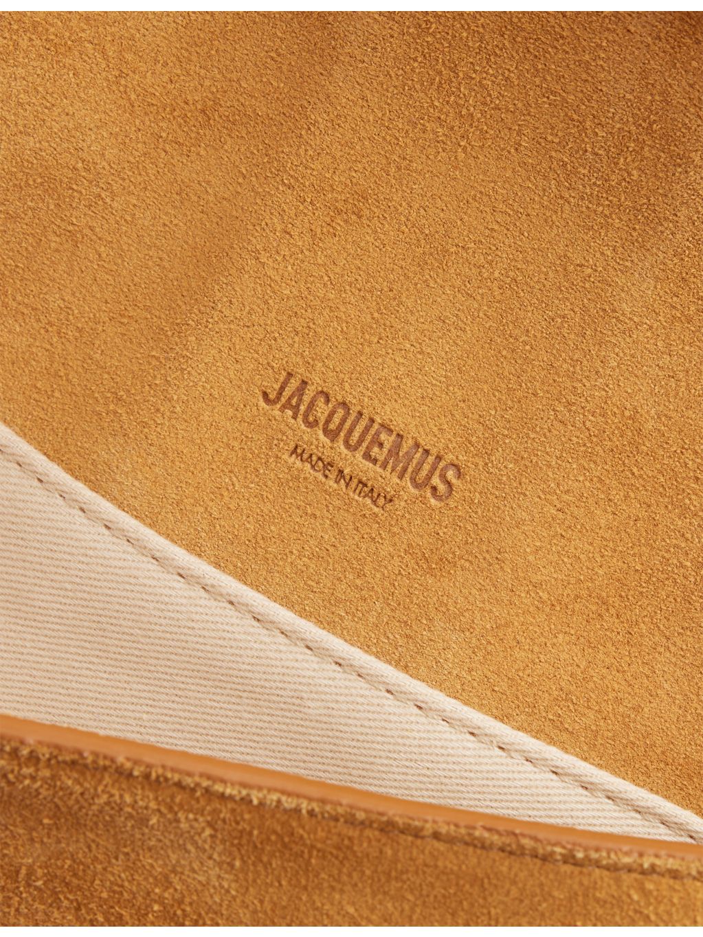 Jacquemus Bambino Chaîne suede shoulder bag with chain strap - British product