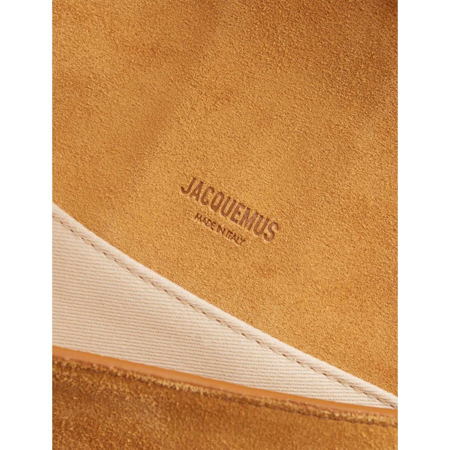 Jacquemus Bambino Chaîne suede shoulder bag with chain strap - British product