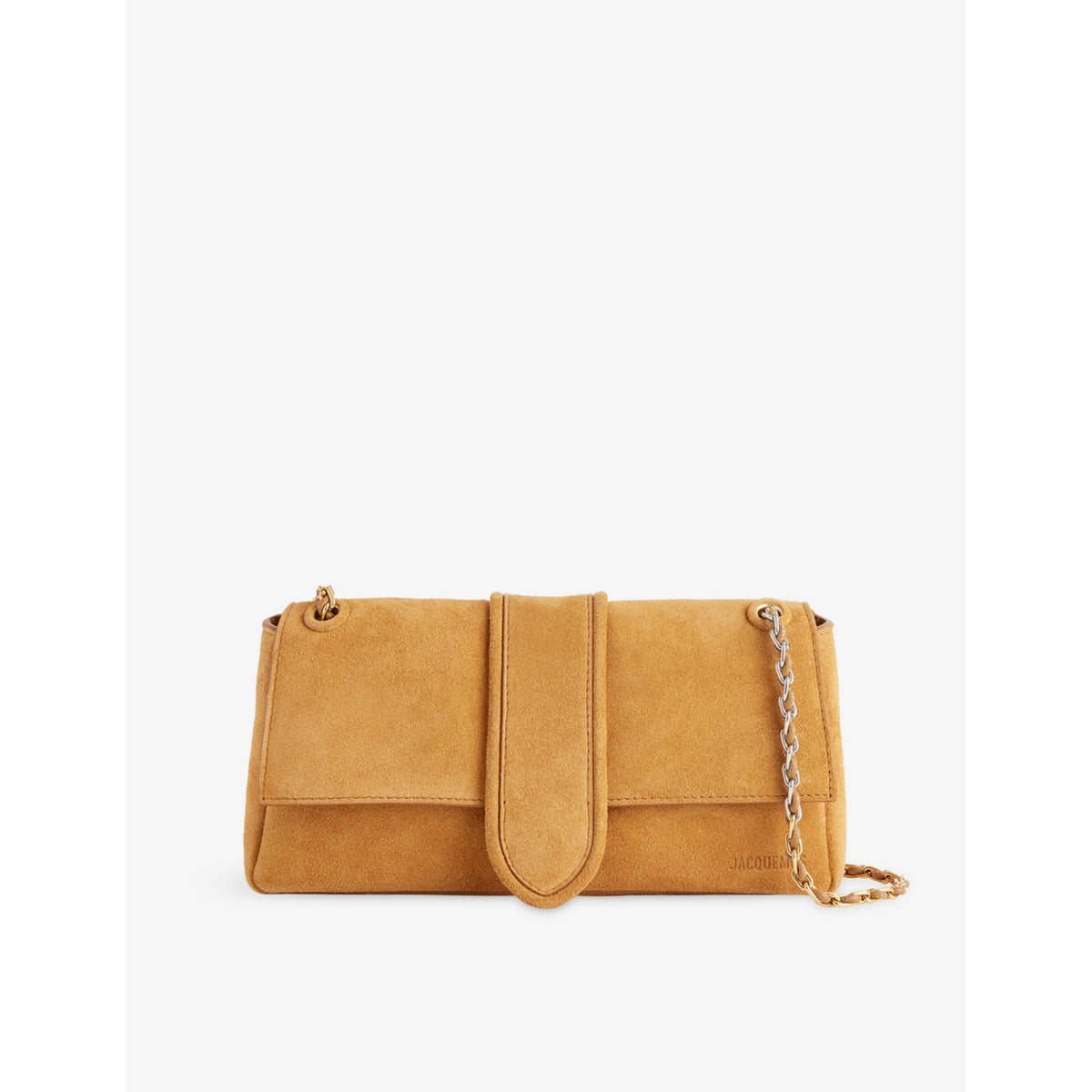 Jacquemus Bambino Chaîne suede shoulder bag with chain strap - British product
