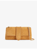 Jacquemus Bambino Chaîne suede shoulder bag with chain strap - British product