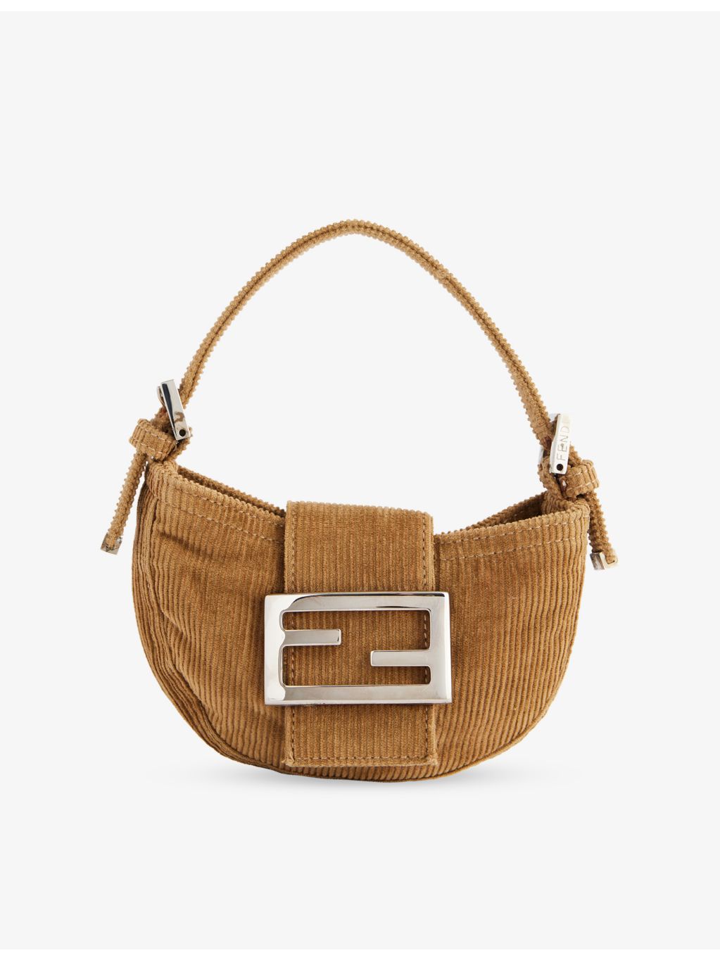 Fendi corduroy croissant shoulder bag, imported from the UK
