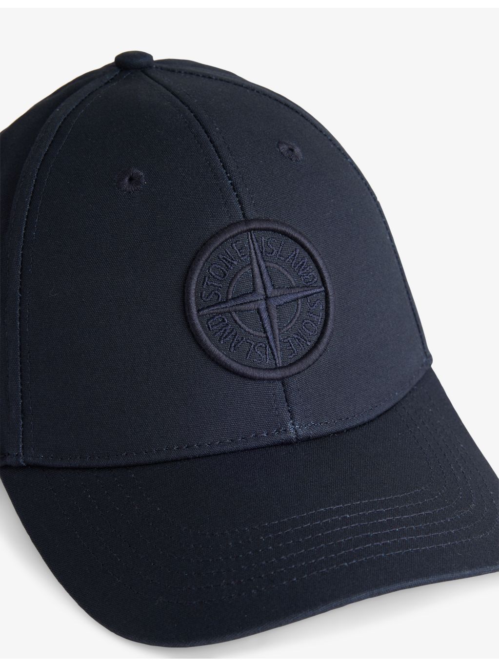 Stone Island cotton baseball cap with embroidered logo, imported from the UK