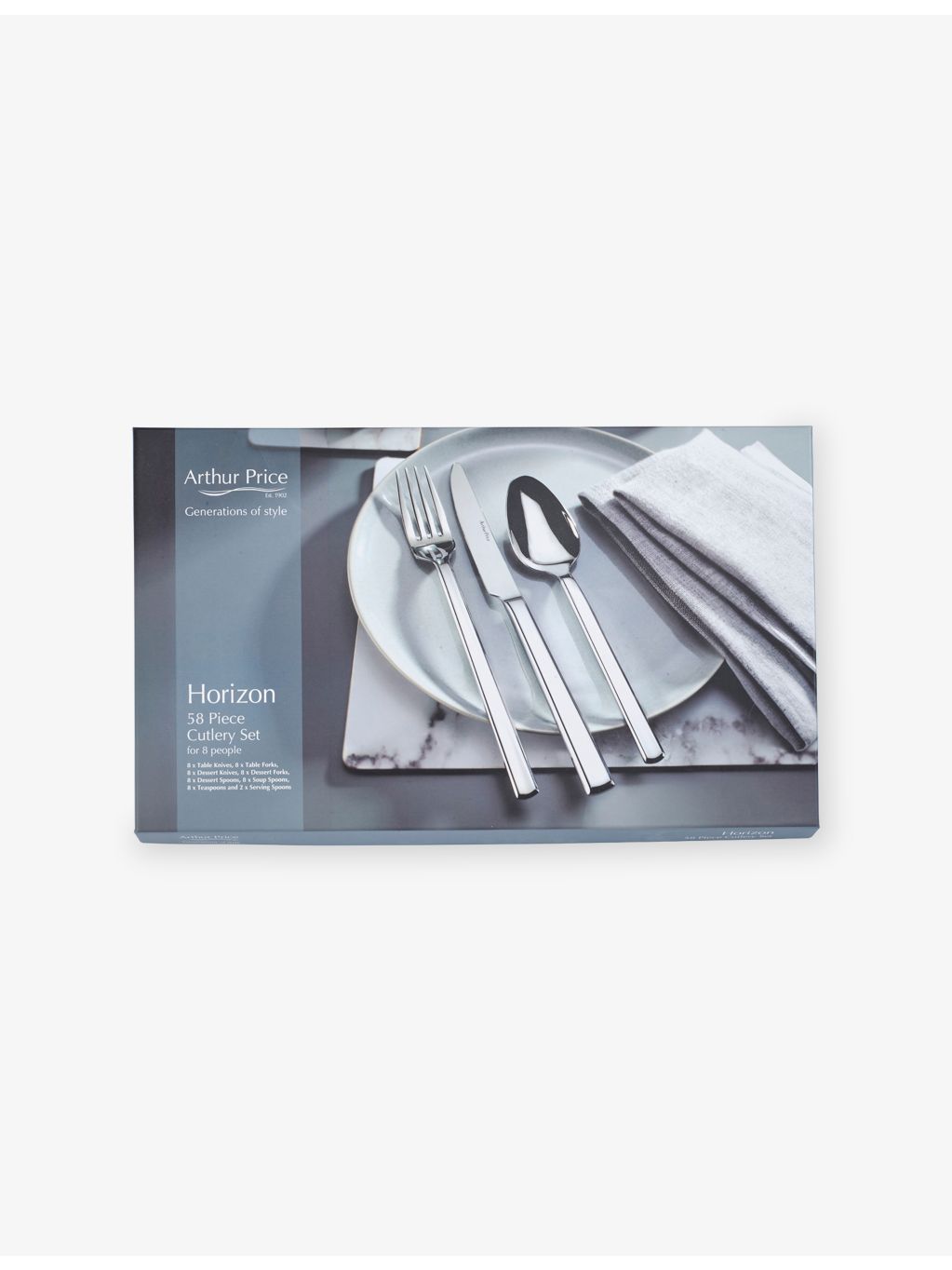 Arthur Price Horizon cutlery set 58-piece (British brand)