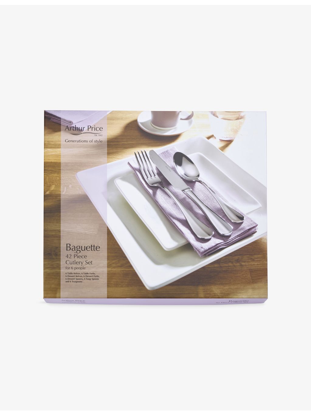 Arthur Price Baguette 42-piece cutlery set (British brand)