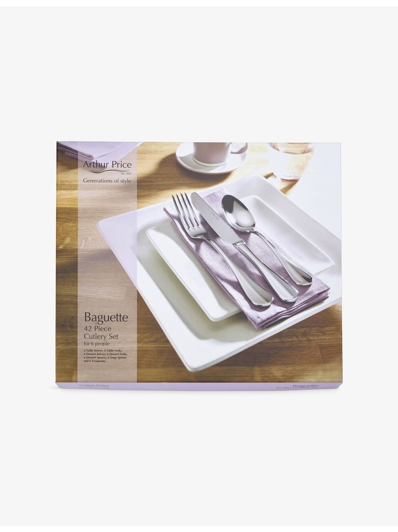 Arthur Price Baguette 42-piece cutlery set (British brand)