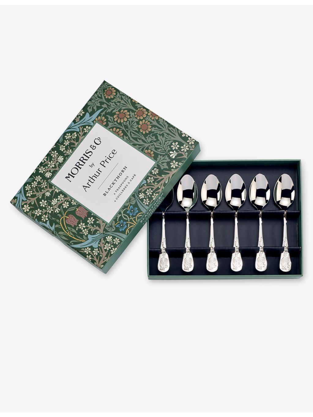 Morris & Co. Blackthorn Set Of Six Stainless-Steel Teaspoons