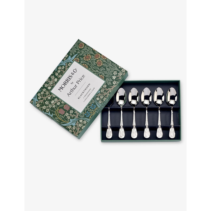 Arthur Price Morris & Co. Blackthorn teaspoons set of six, (British brand)