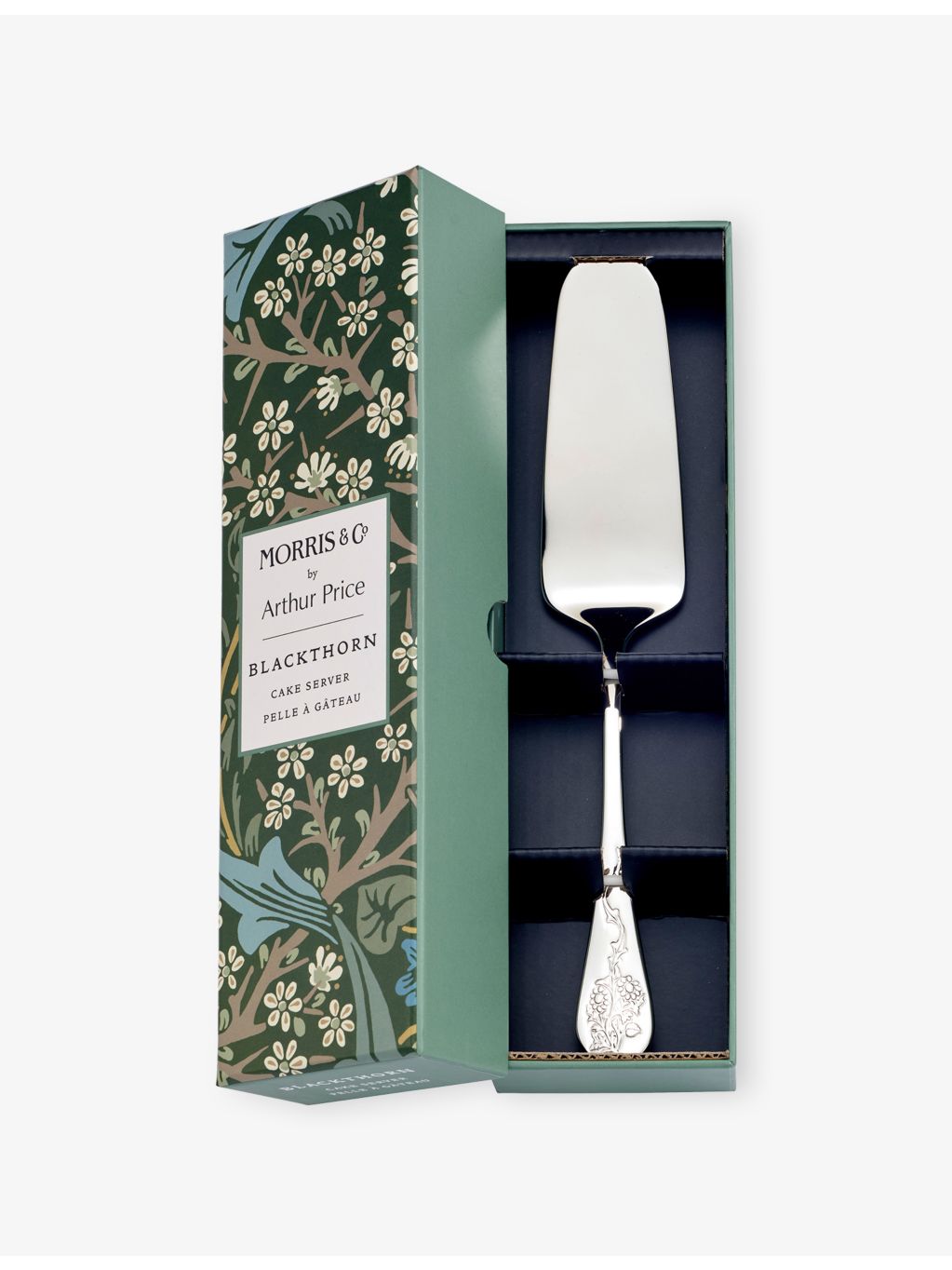 Morris & Co Blackthorn stainless-steel cake server by Arthur Price (British brand)