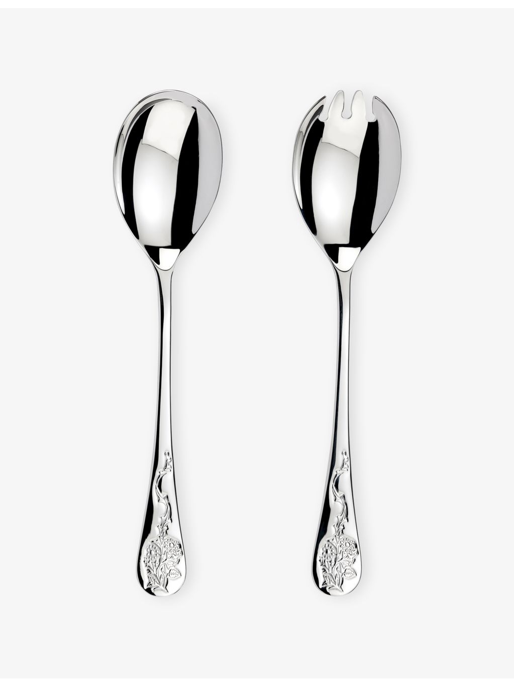 Arthur Price Blackthorn salad serving spoon and fork set, UK version
