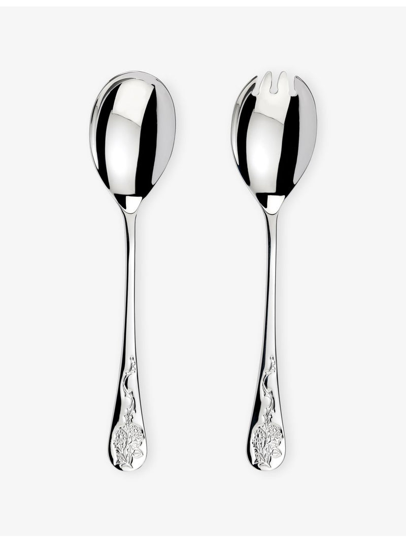 Arthur Price Blackthorn salad serving spoon and fork set, UK version