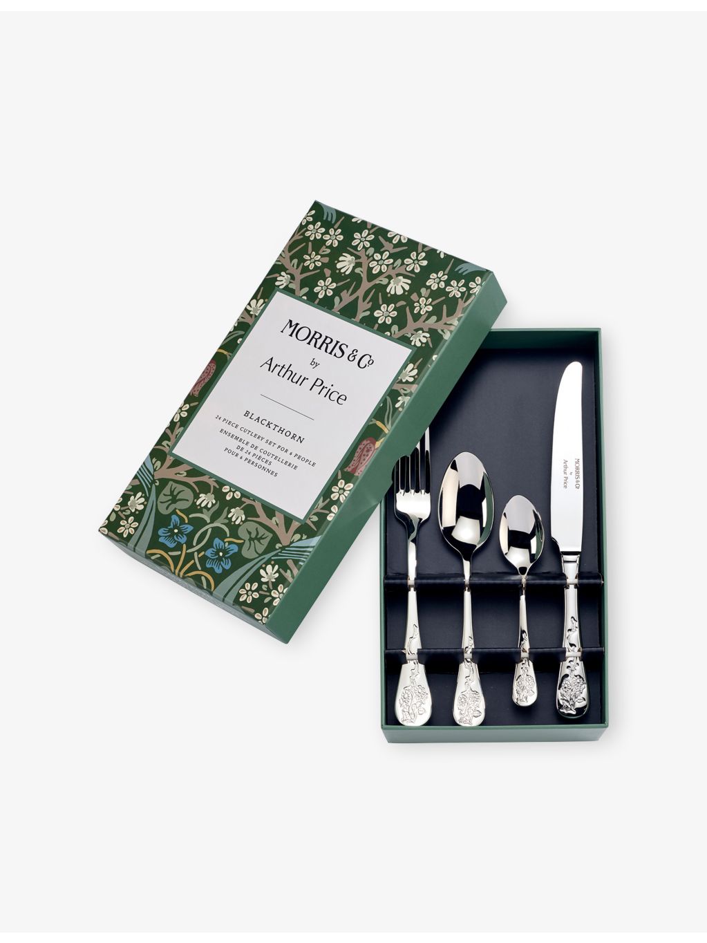 Arthur Price Blackthorn stainless steel cutlery set 24 piece - British product