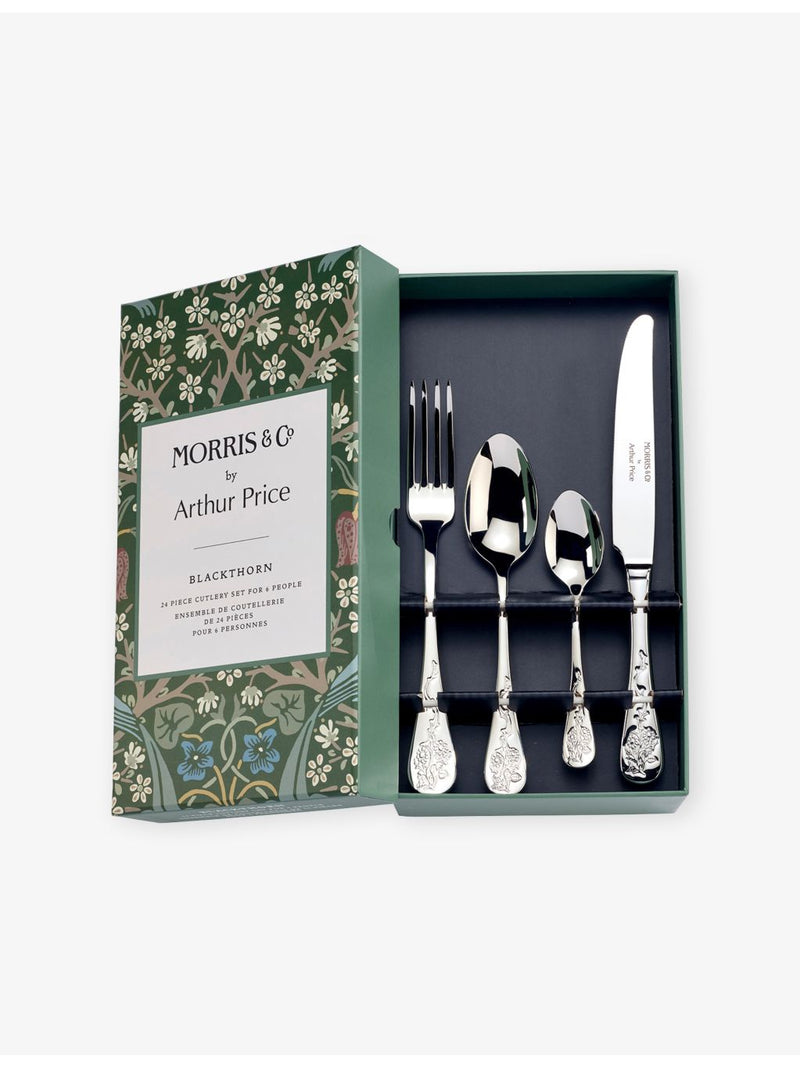 Arthur Price Blackthorn stainless steel cutlery set 24 piece - British product