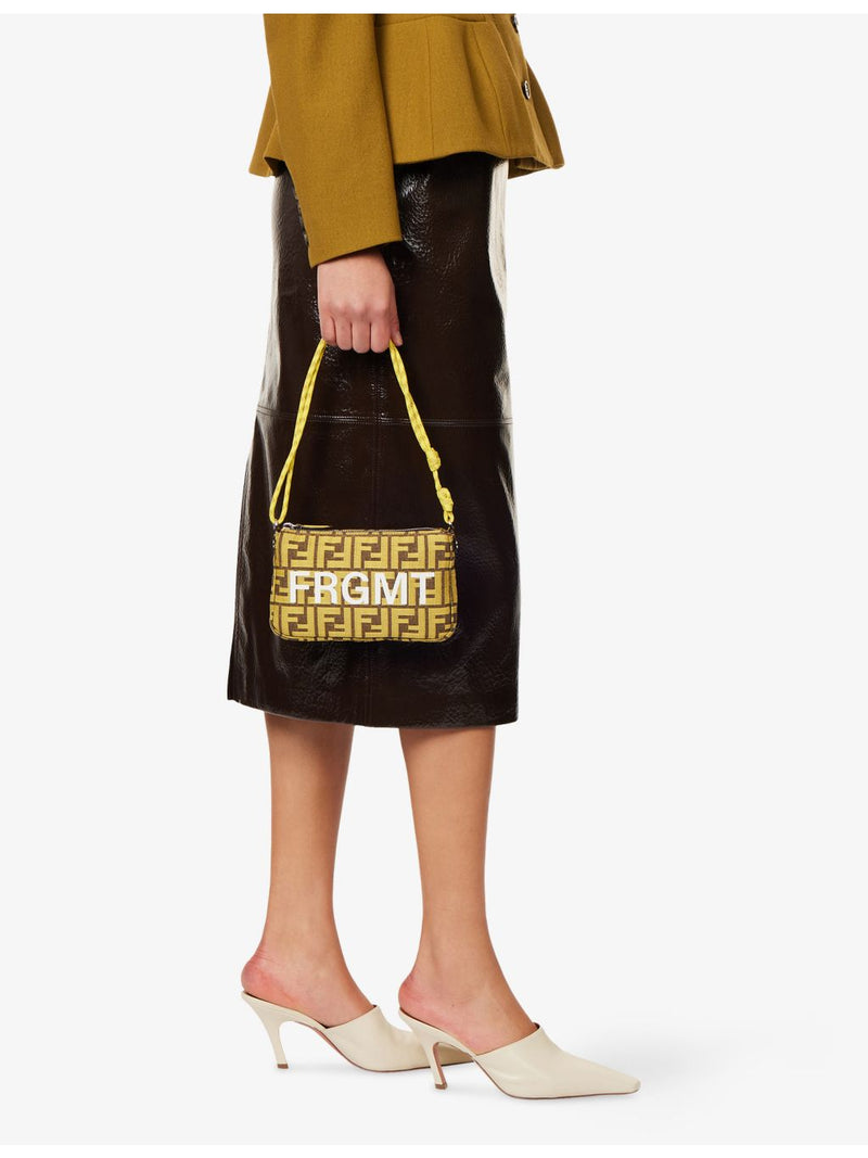 Fendi x FRGMT pre-loved canvas shoulder bag, imported from the UK