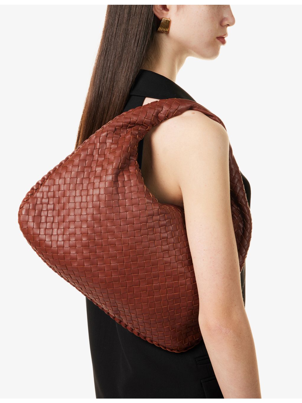 Bottega Veneta Intrecciato leather tote bag, imported from the UK
