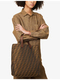 Fendi pre-loved Zucca canvas tote bag, imported from the UK