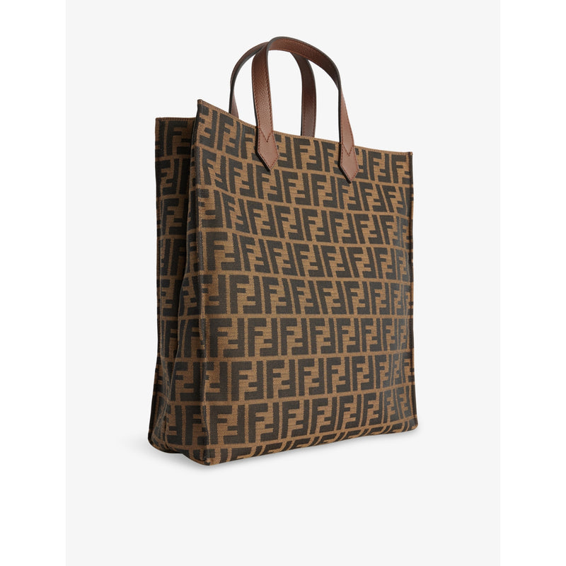 Fendi pre-loved Zucca canvas tote bag, imported from the UK
