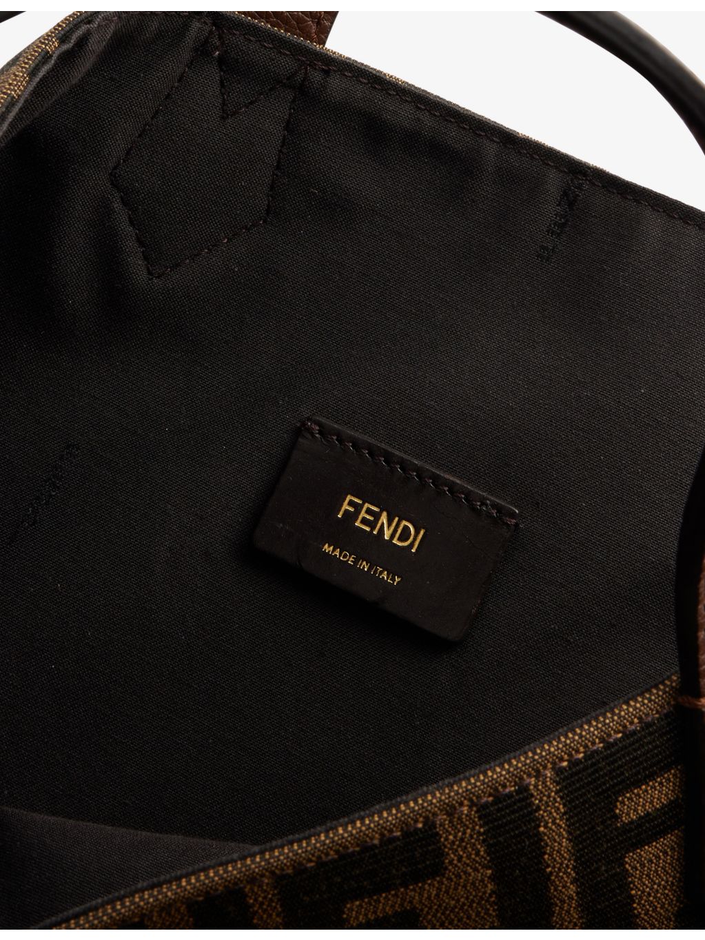 Fendi pre-loved Zucca canvas tote bag, imported from the UK