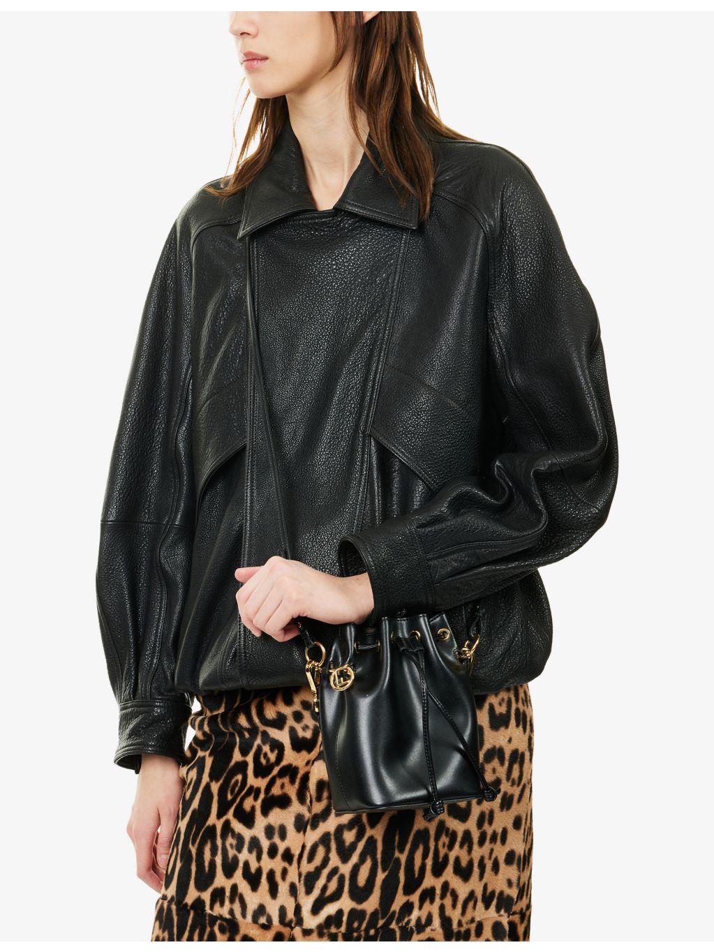 Fendi Mon Tresor mini leather bucket bag, UK version