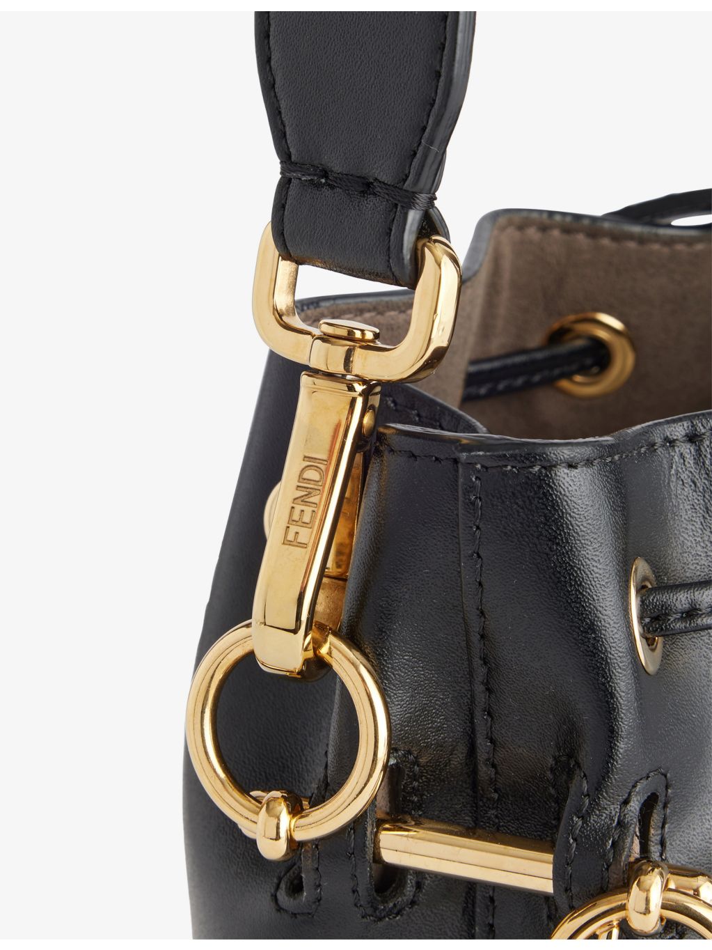 Fendi Mon Tresor mini leather bucket bag, UK version