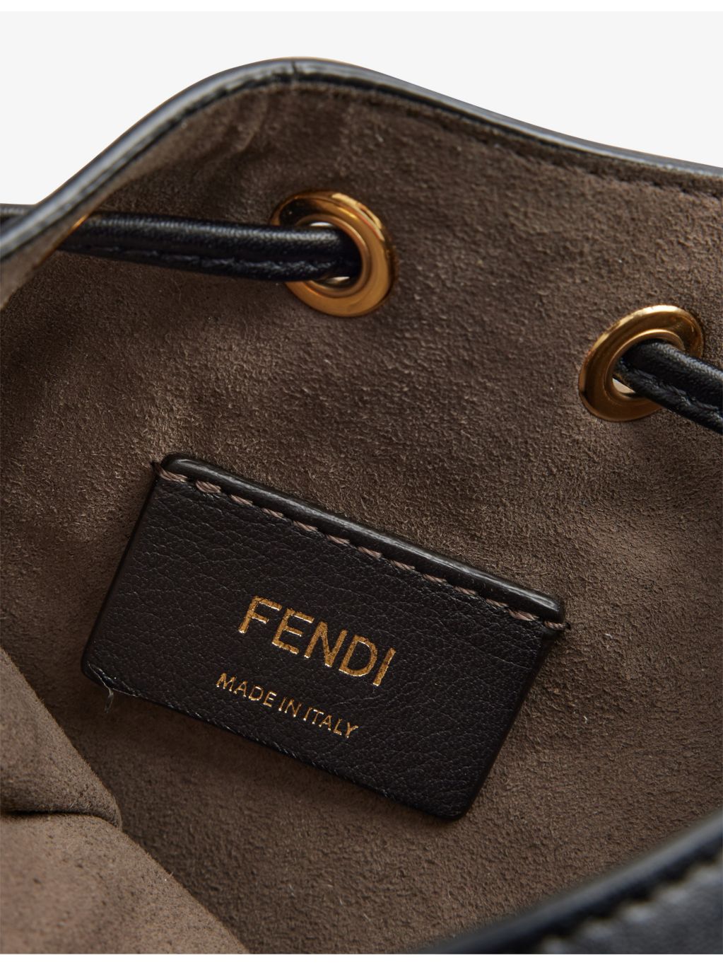 Fendi Mon Tresor mini leather bucket bag, UK version