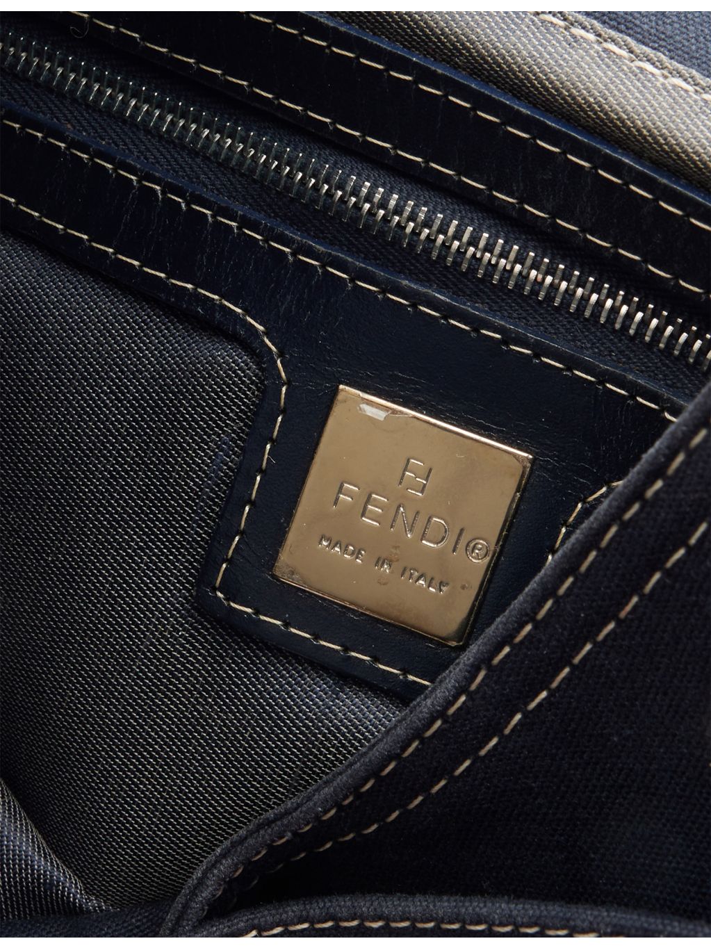 Fendi Mama Baguette pre-loved canvas top handle bag - British product
